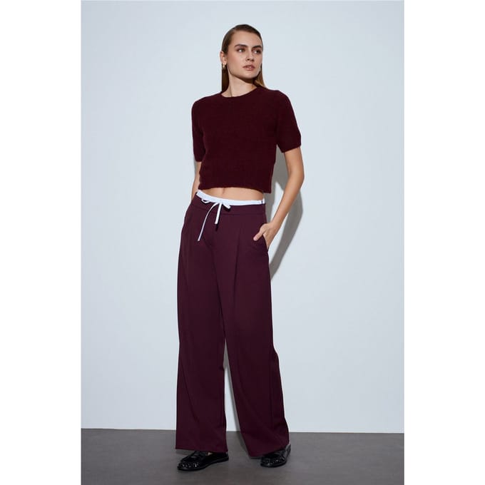 Dames Wijde Crepe Broek