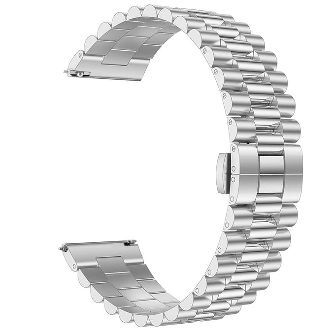 Amazfit Bip Presidential stalen band (zilver)