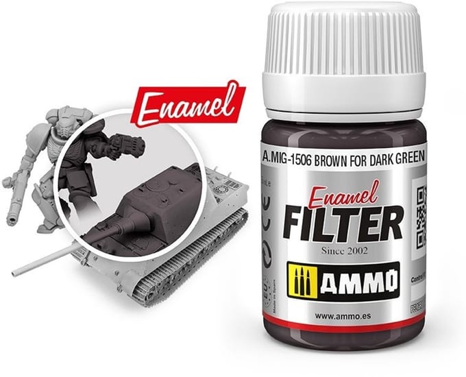 AMMO by Mig Jimenez Modelbouwdecoratie - MIG 1506 Brown For Dark Green Effecten potje