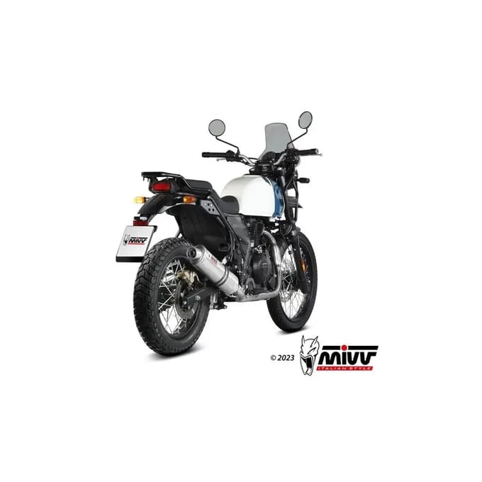 Silencer motorfiets ovaal inox Mivv Royal Enfield