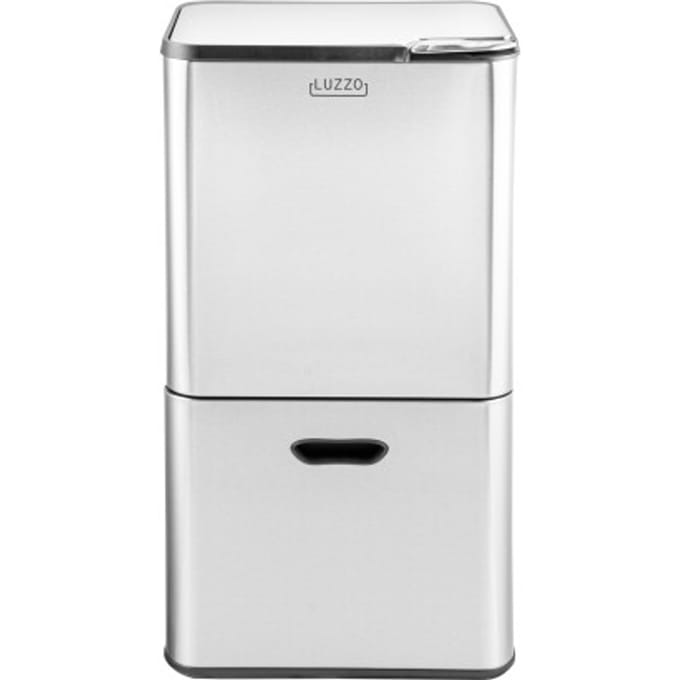 Luzzo ® kansas push prullenbak 63 liter afvalscheiding 4 vakken afval scheiden