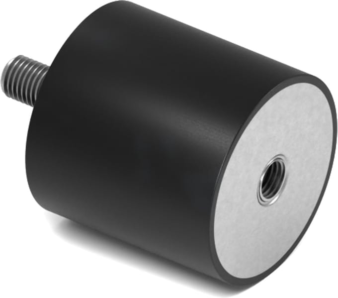 Rubbermagazijn - Trillingsdemper - Type B - 50x50mm - M10 - Set 10 stuks