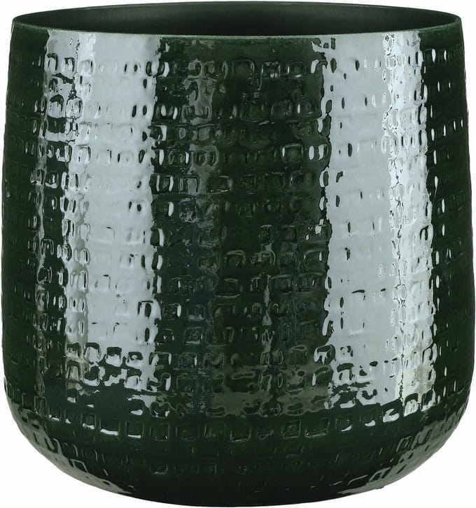 Mica Decorations Plantenpot - groen - keramiek - D32 x H30 cm - bloempot