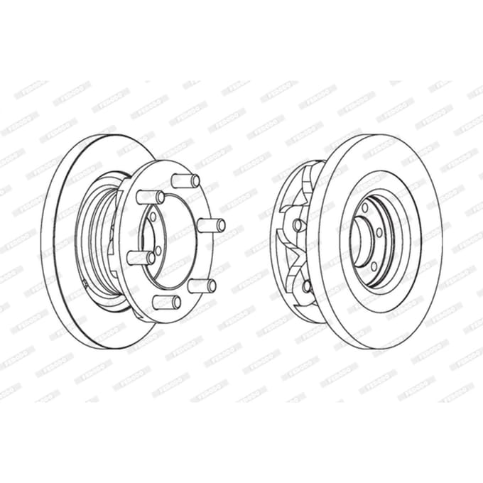 Remschijf FERODO FCR139A, 1 Stuk