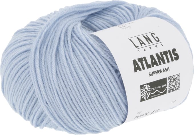 Lang Yarns Atlantis - 20 hemelsblauw - Wol/Acryl-Mix Garen
