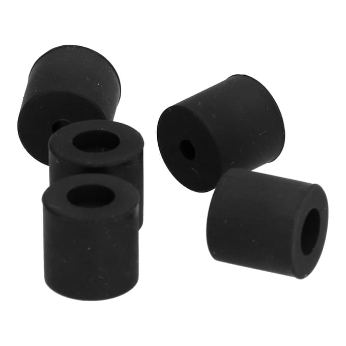 10 stuks Verwarmd bed bevestigingskolommen Silicone nivellering Stabiele buffer 3D-printer Verwarmd bed benodigdheden 16mm black