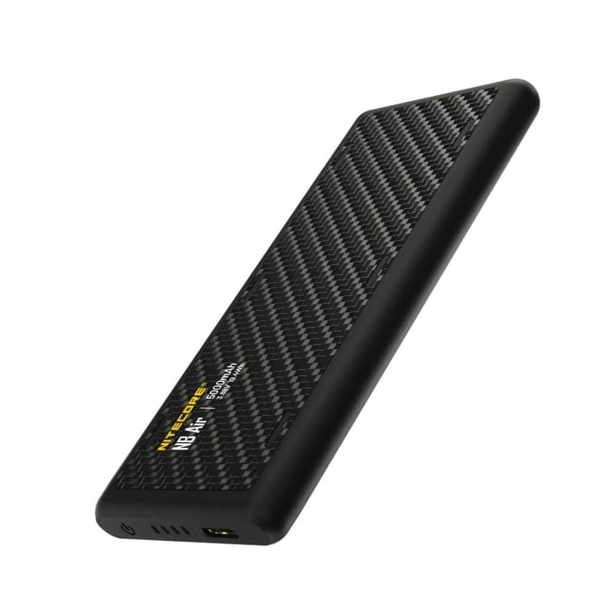 NiteCore Powerbank 5000 mAh QC 3.0, USB PD Li-ion USB-C Zwart Statusweergave