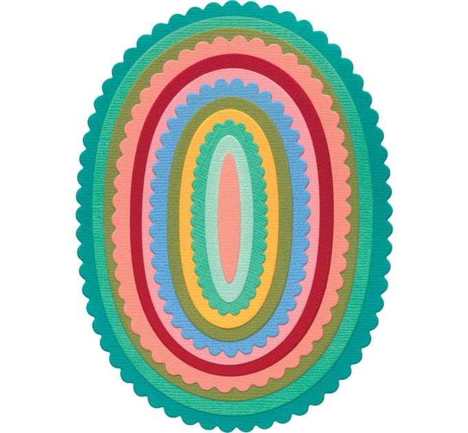 Sizzix Framelits Ponssjabloon "Fancy Ovals"