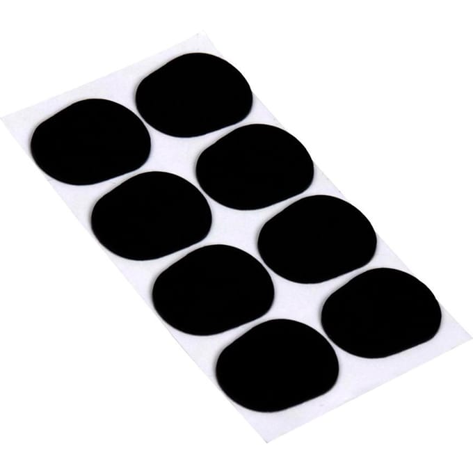 Coussinets pour Saxophone Alto Tenor, 8 pièces, clarinette, coussinets black-0.8mm white