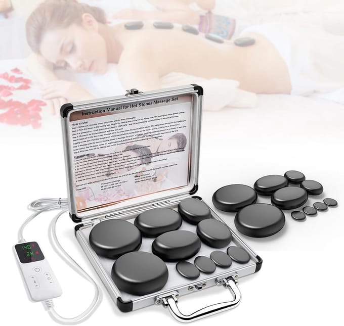 Professionele 10 hete stenen verwarmers voor ontspanning en wellness