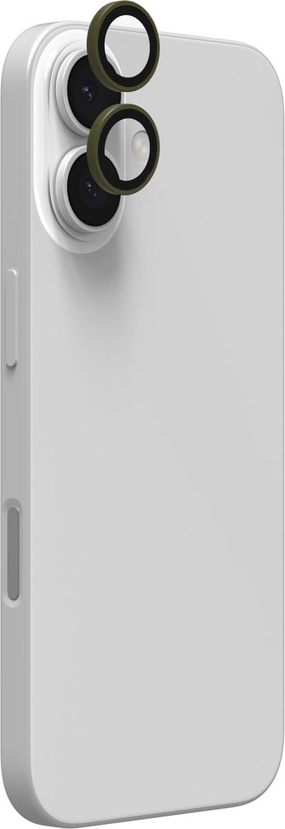 ZAGG Camera Protector Geschikt voor iPhone 17 / 16 / 16 Plus - Glass Elite Camera Rings - Tempered Glass - Groen
