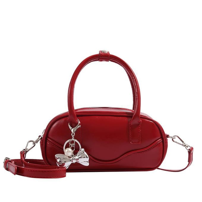 Tas Kussen Tas Niche Mode Vintage Schoudertas Textuur Rood Hand Crossbody Tas brown