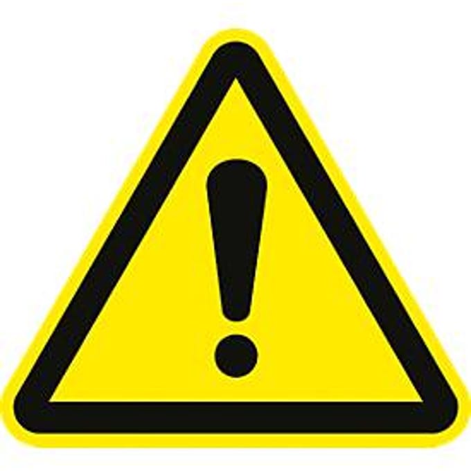 Waarschuwingsbord "Gevaar (algemeen)", Folie