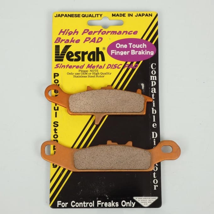 Plaquette de frein Vesrah pour Quad Kawasaki 700 KFX V-force 2004 à 2011 AVD Neuf