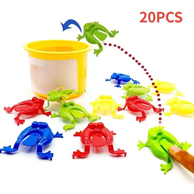 20 Pièces Grenouille Sauteuse Jouets Nostalgiques Pour Enfants Maternelle Jouet Éducatif Jouet Grenouille qui Saute Cadeau de Noël