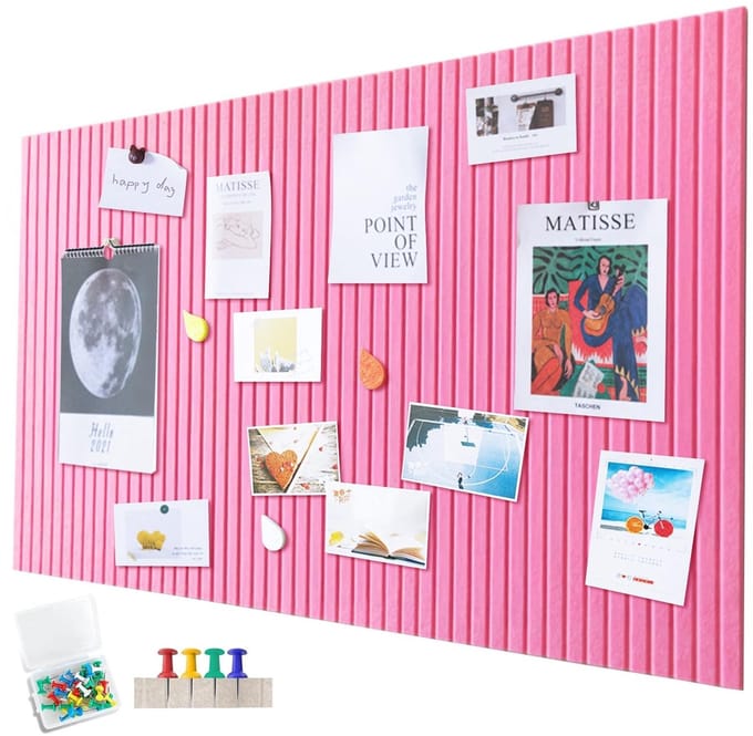 Dailygoods - Groot Vilten Prikbord Zelfklevend 120 x 90 cm