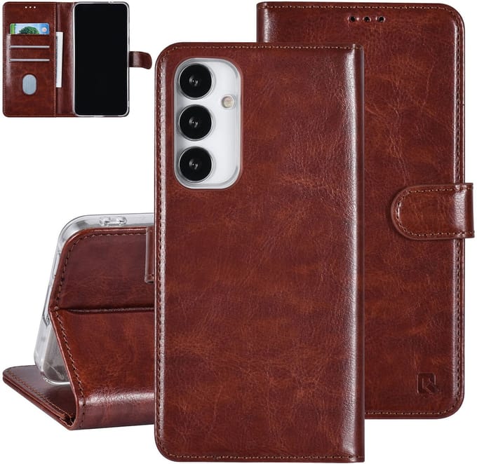 UNIQ Accessory Galaxy S23 FE Book Case hoesje Pasjeshouder - Bruin