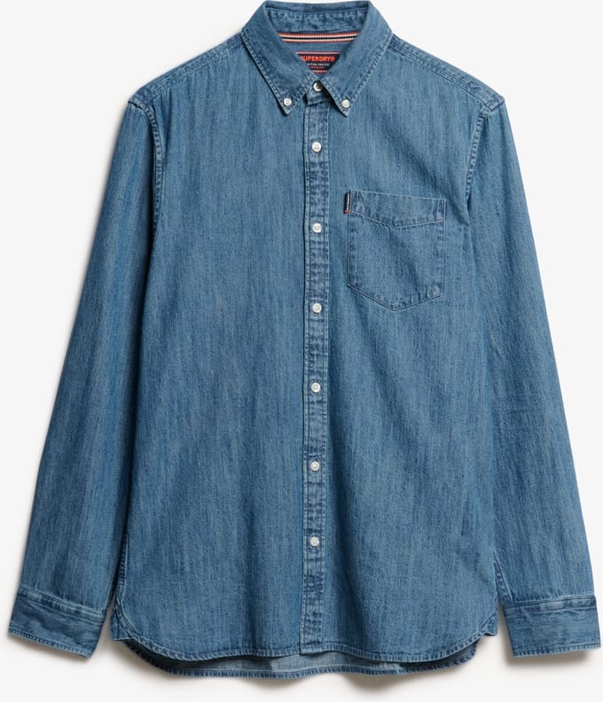 Denim overhemd met lange mouwen Superdry Essential