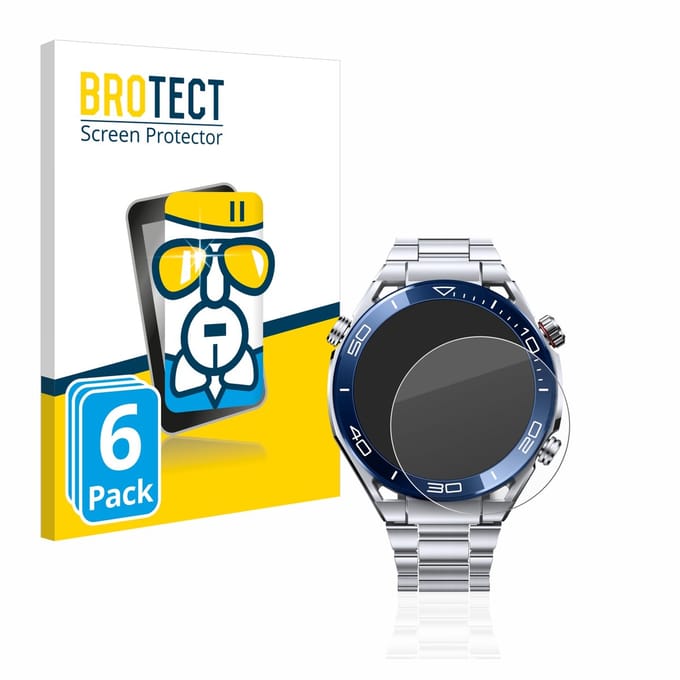 Screenprotector 6 Stuks voor Huawei Watch Ultimate (48.5 mm) Beschermglas transparant