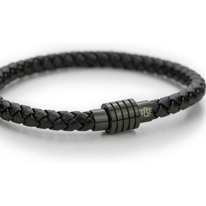 Paul McNeal MB0031BB Lederen Armband Lengte 21cm