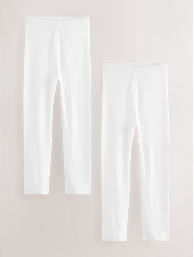 Next - Meisjes - Set van 2 Kind To Skin-leggings - Wit
