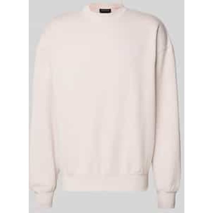 oversized sweatshirt met labelstitching
