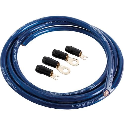 Sinuslive Car-HiFi stroomkabelset 25 mm² Verguld