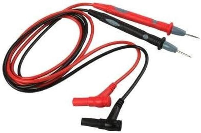 Digitale Multimeter - Meetkabel Set - Elektrische Metingen - Veilige Rubberen Sensor - 90 cm Kabel - Zwart