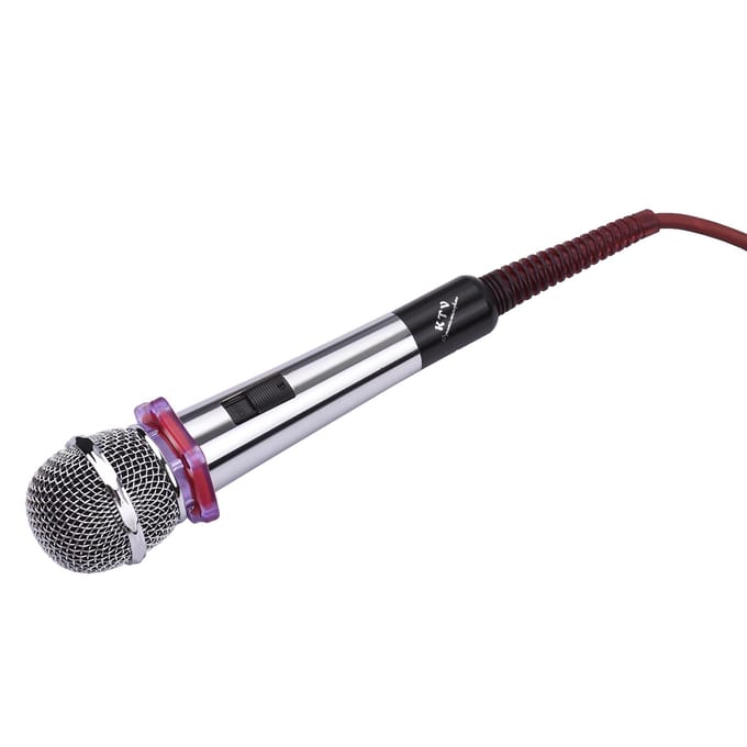 Dynamische Handheld Cardioid Condensatormicrofoon Bedrade Microfoon 4,5m/15ft Kabel 6,35mm Plug voor Muziek rood