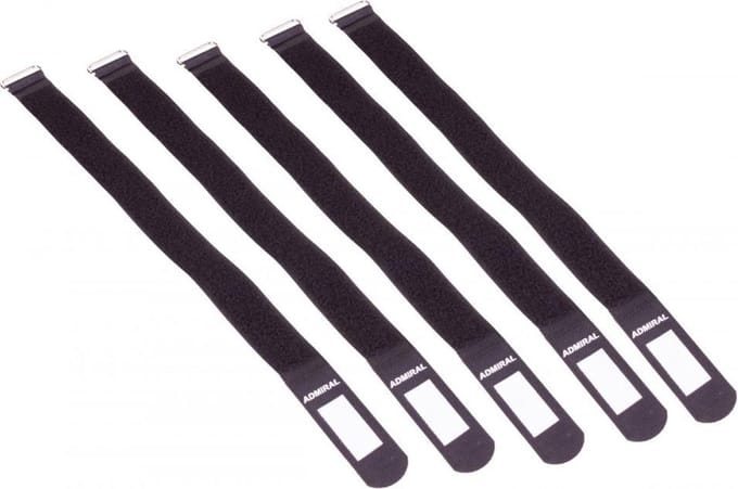 Admiral cable wrap 380 5 per set zwart