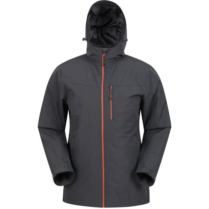 Mountain Warehouse Heren Brisk Extreme Waterdicht Jasje (Donkergrijs)