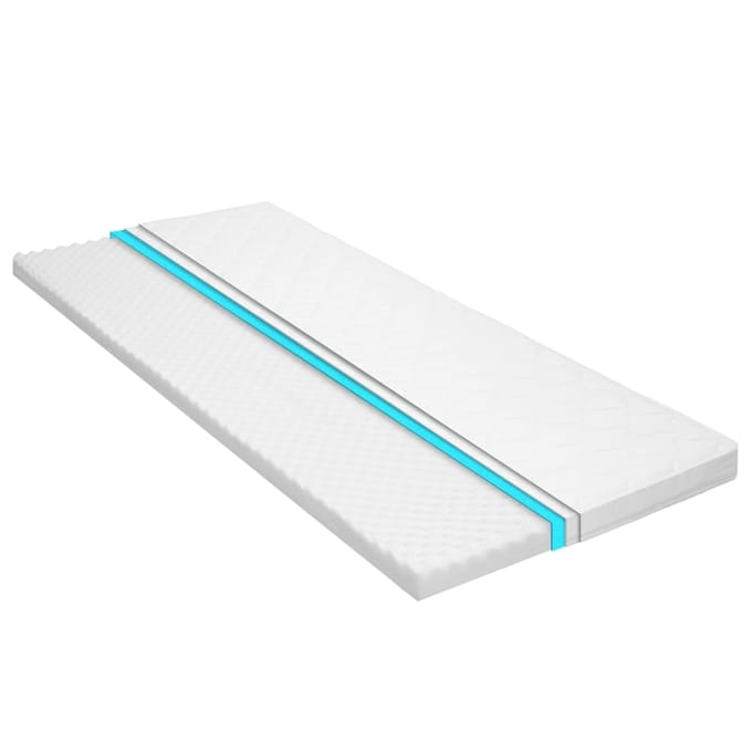 vidaXL - Topmatras - ei-profiel - 6 - cm - koudschuim - 90x200 - cm