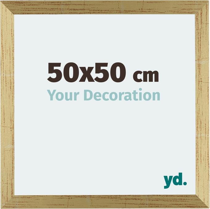 Your Decoration - Fotolijst 50x50 cm - MDF - Goud Glans - Mura