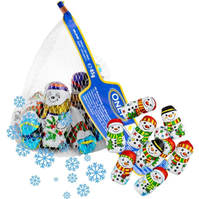 Alleen Chocolade Sneeuwmannen Kerst 85g