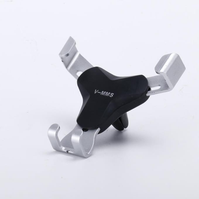 Syrinx Gravity Bracket Air Vent Mount Autohouder Mobiele Telefoonstandaard zilver
