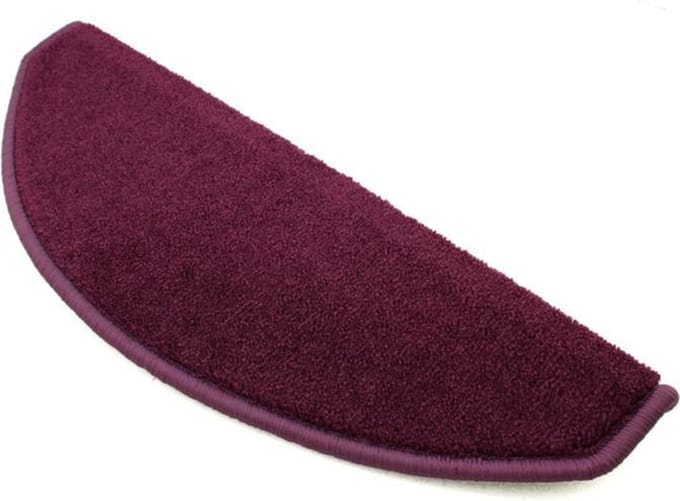 Elite Trapmatten - 15 stuks - Elite Soft aubergine / paars 62x19x3,5 - halve maantjes - zelfklevend