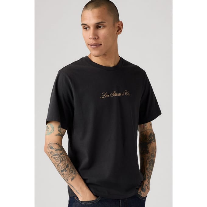 Levi's Graphic Crewneck Tee Phantom Taglia: S | Magliette basic Outlet | Uomo | Nero