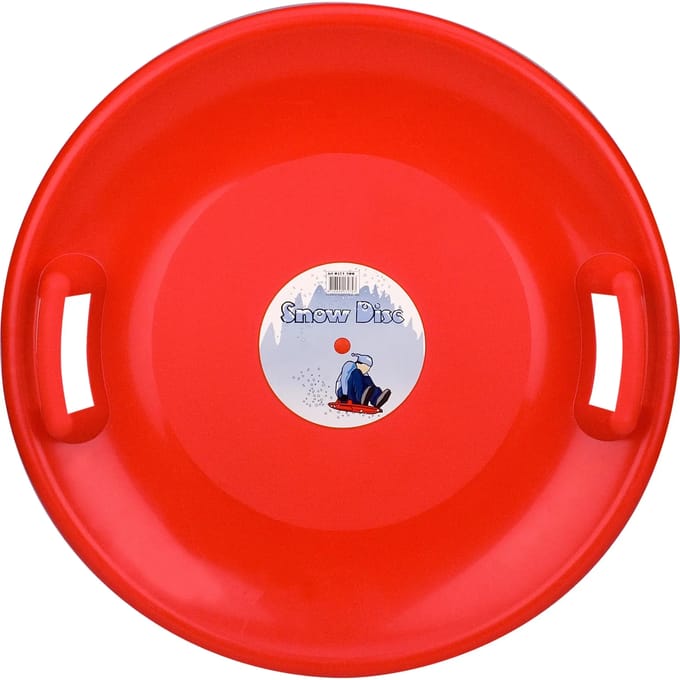 Restart Slee Glijschotel - Snow Disc Slede - Rood - 60 cm