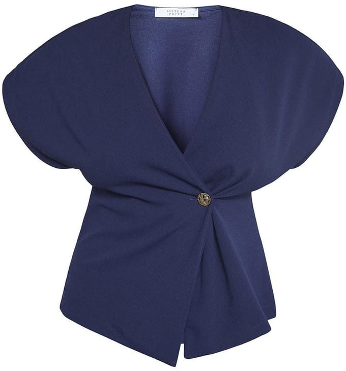 SISTERS POINT Gevela-ve - Dames Gilet - Navy - Maat XS
