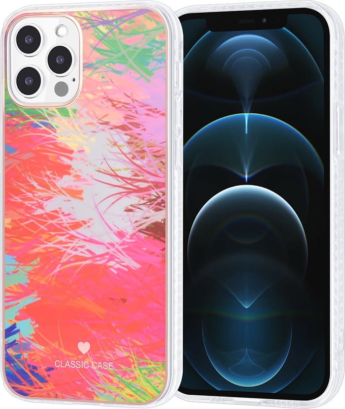 UNIQ Classic Case iPhone 12 - 12 Pro TPU Backcover hoesje - Graffiti Red