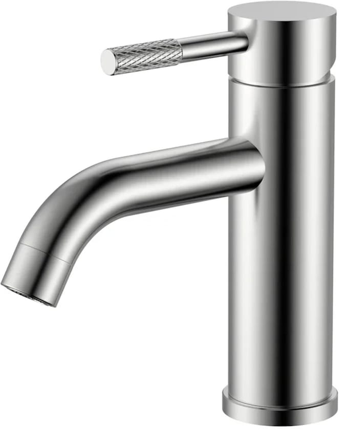 DutchLine - S-Grip Wastafelkraan – Geborsteld staal