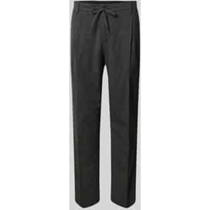 Tapered stoffen broek met viscose model 'LEROY'
