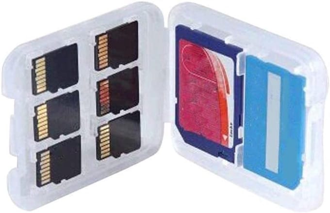 Transparante Geheugenkaart Opbergdoos - Multifunctionele Organizer voor Micro SD, TF, SDHC en MSPD Kaarten