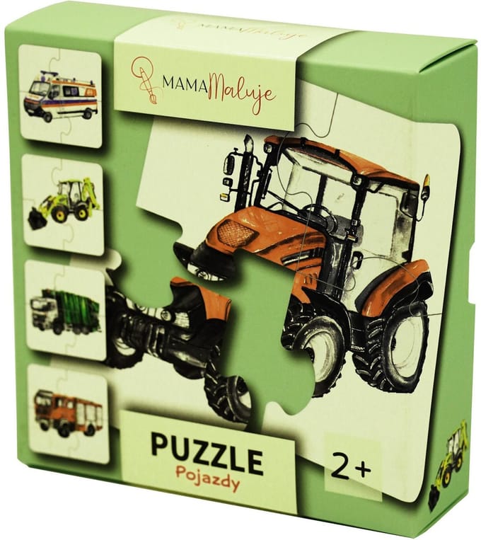 Voertuigen - 4-delige puzzel