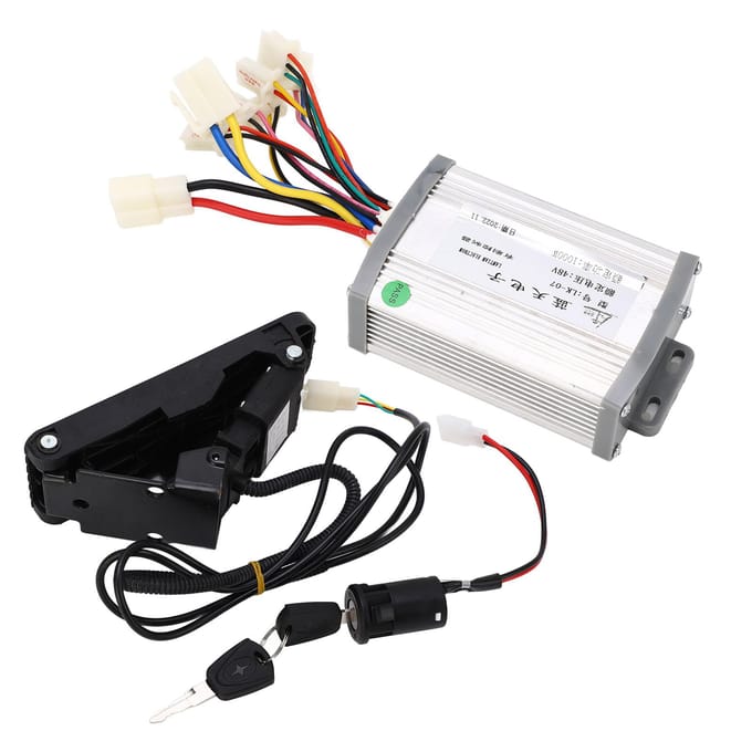 48V 1000w Controller met Borstelmotor met Voetgaspedaal Elektrische Fietsen Ombouwset voor black