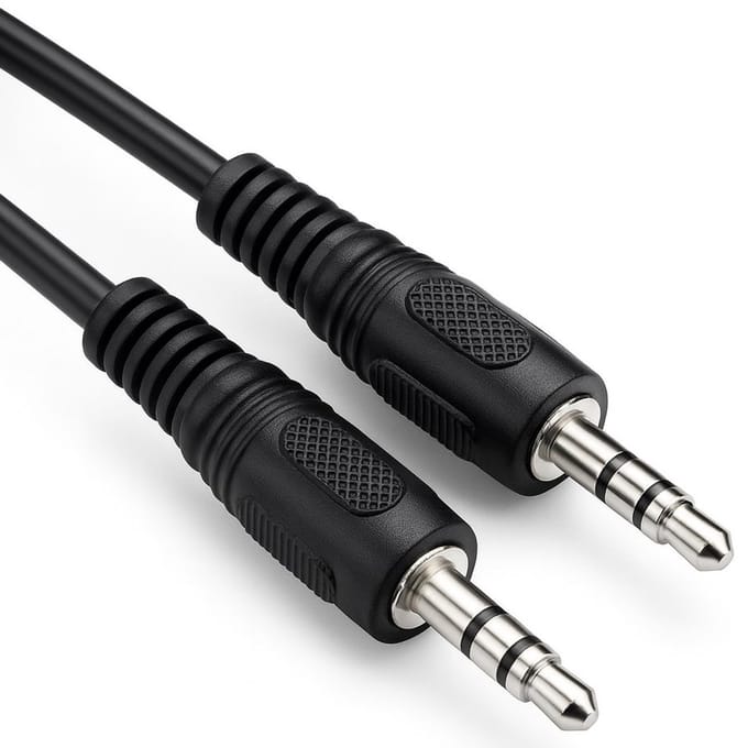 Pro AUX audio connector cable 3.5 mm stereo flat cable