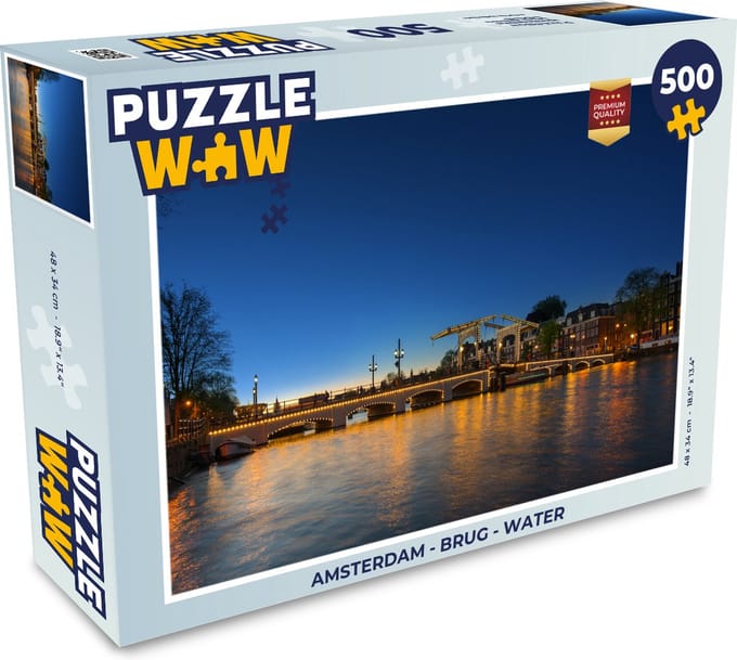 Puzzel Amsterdam - Brug - Water - Legpuzzel - Puzzel 500 stukjes