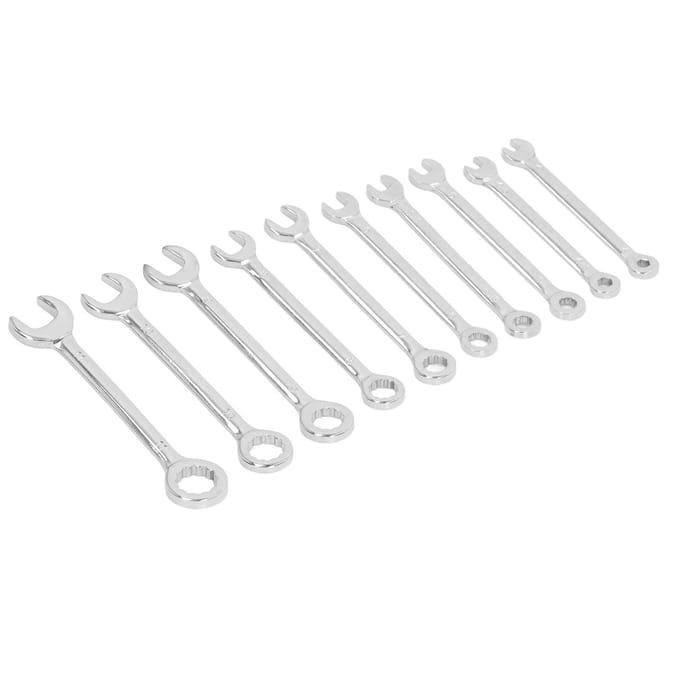 10 STUKS 72 Tands Ratelsleutel 15 Graden Open Dubbele Kop Combinatiesleutelset 4?11 mm white