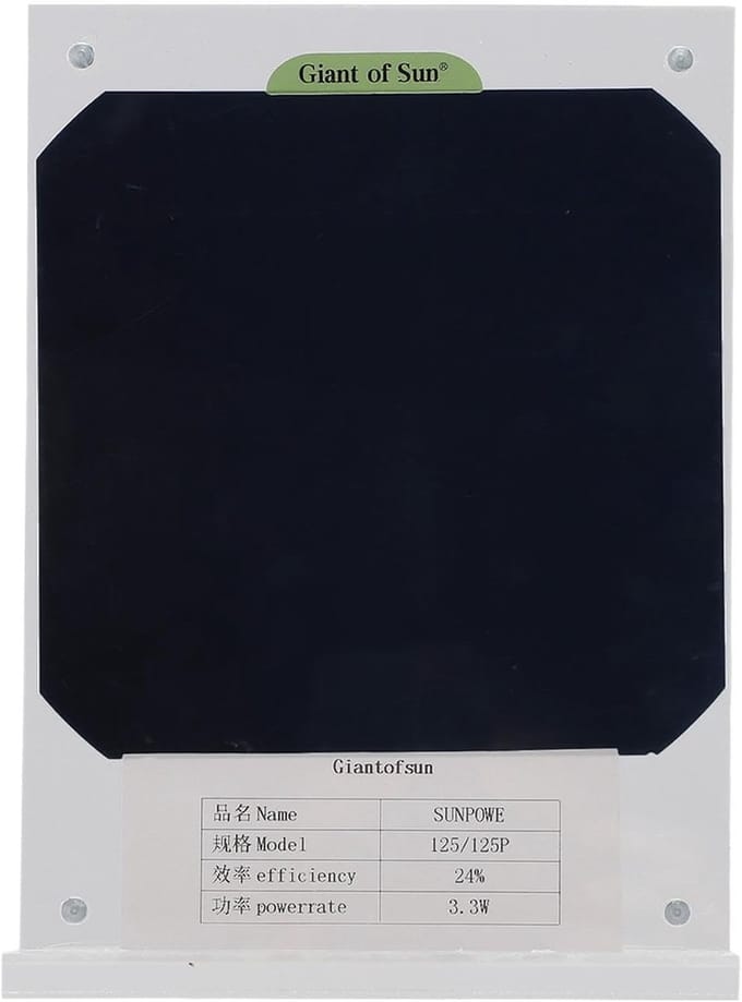 Zonnepaneel Module - Educatieve Kit - Zonne-energie Leren - Transparant Epoxy Ontwerp - 20 x 15 x 5 cm