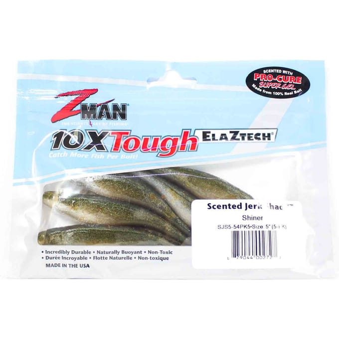 Zman Soft Lure Jerk ShadZ 5 Inch 5/Pack Shiner (2727)